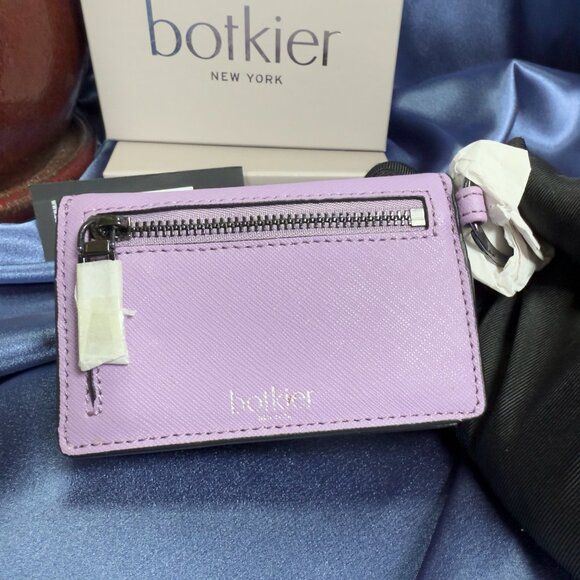 Botkier Cobble Hill Snap Wallet – Purples/White Saffiano Leather (NWT + Box) - Picture 7 of 16